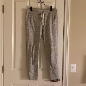Gray sweatpants